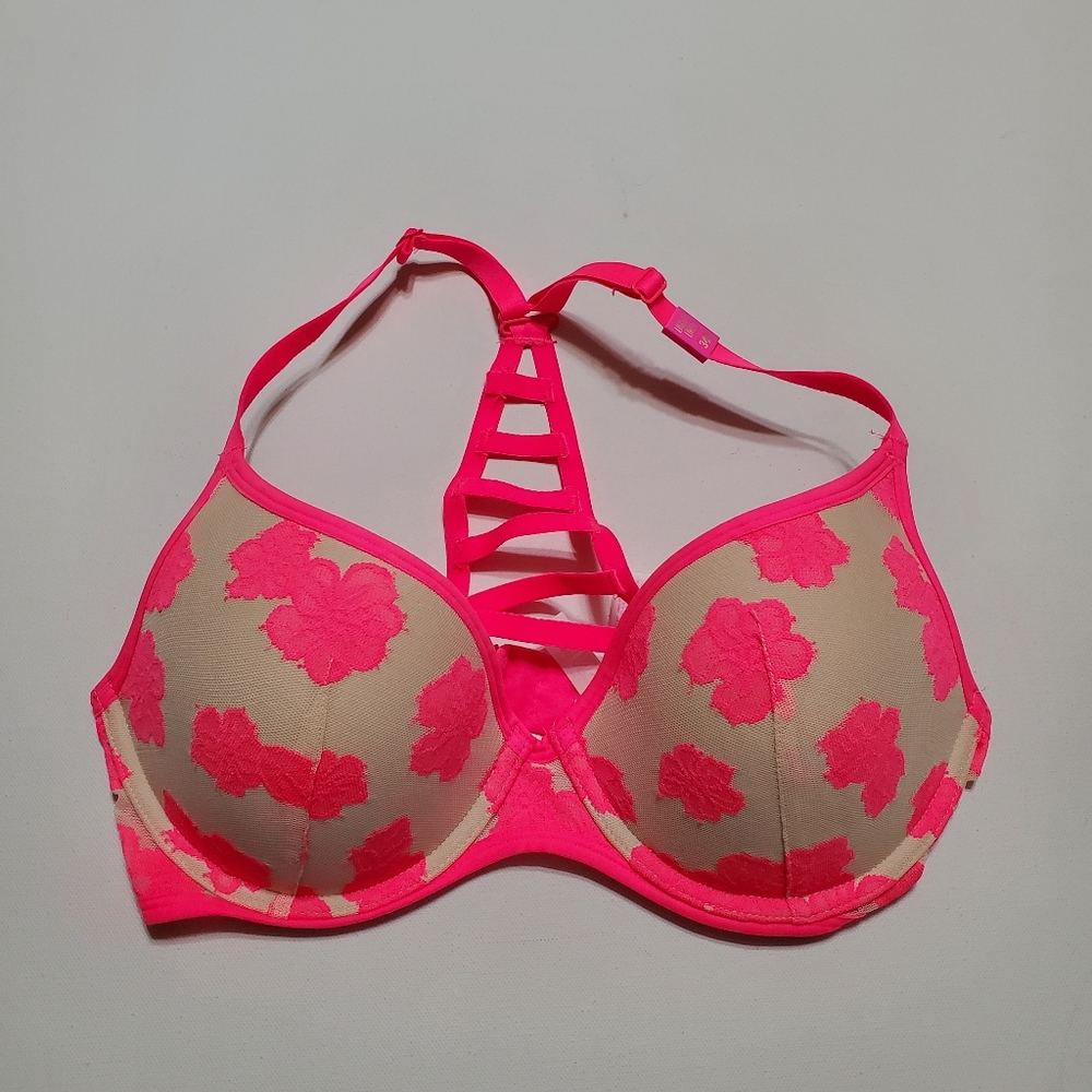 Pink Victoria's Secret 34D Lace Racerback Bra - Picture 14 of 16